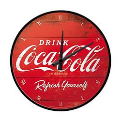 Foto van Ronde wandklok coca cola - wandklokken