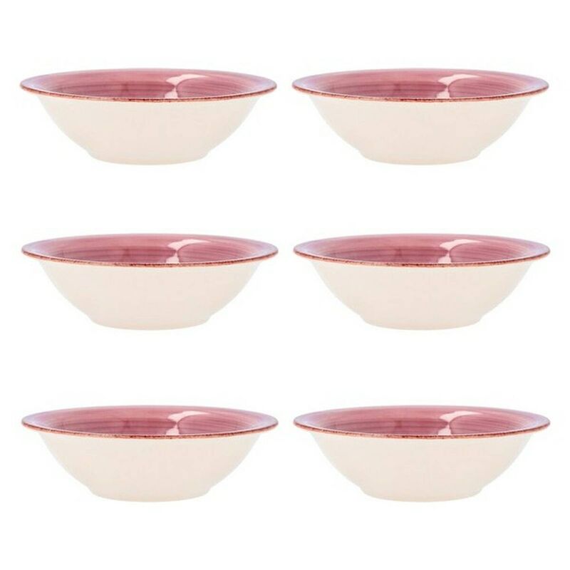 Foto van Kom quid vita roze keramisch 6 stuks (18 cm)