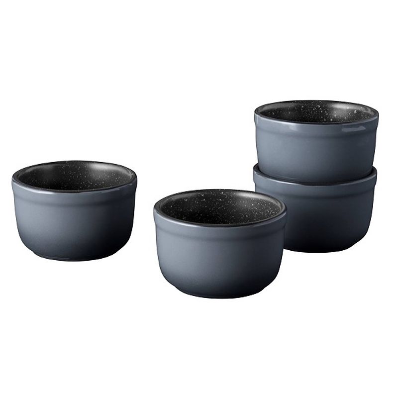 Foto van Berghoff - ramekin set van 4 hoog , 9 cm - zwart - berghoff gem