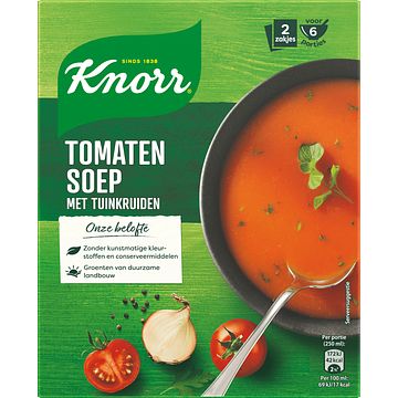 Foto van Knorr tomatensoep met tuinkruiden 2 x 40g bij jumbo