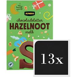 Foto van Jumbo chocoladeletter hazelnoot melk s 13 x 160g