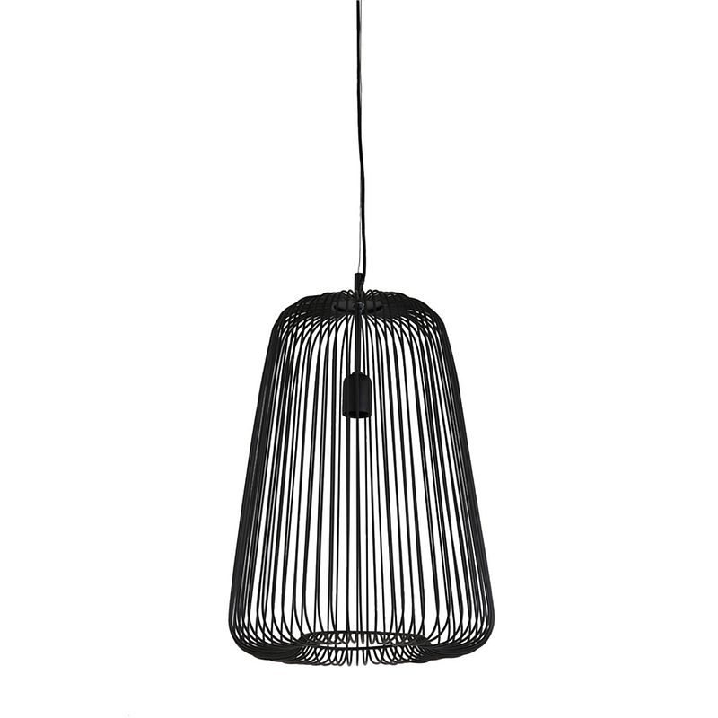 Foto van Light & living - hanglamp rilanu - 35x35x55 - zwart