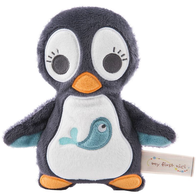 Foto van Nici knuffeldier pinguïn 2d watschili 18 cm pluche zwart/wit