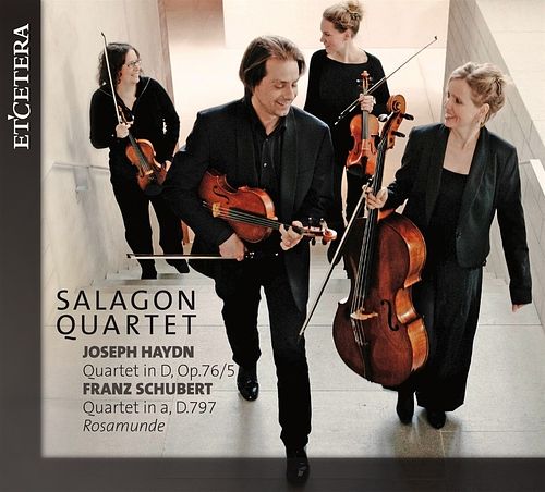 Foto van String quartets in d op.76/5 & in a d.797 rosamund - cd (8711801014746)