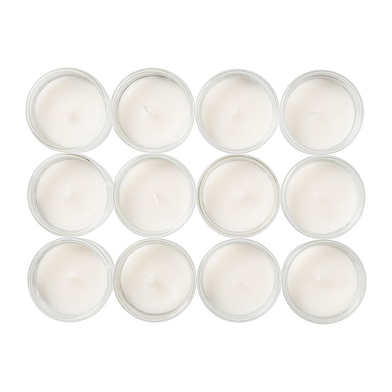 Foto van Waxinelicht tray - creme - set van 12