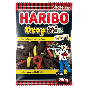 Foto van Haribo dropmix gekleurd 250g bij jumbo