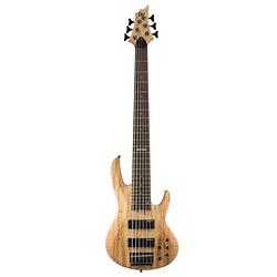 Foto van Esp ltd b-206sm ns elektrische basgitaar 6-snarig natural satin