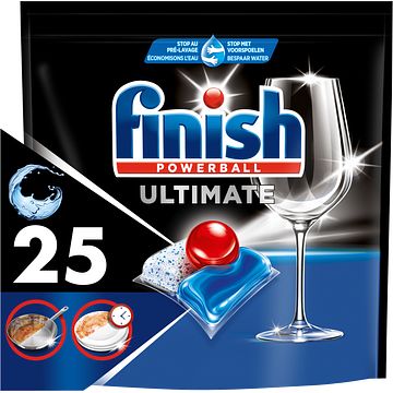 Foto van Finish ultimate all in one regular vaatwastabletten 25 capsules bij jumbo