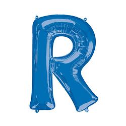 Foto van Amscan folieballon letter r 58 x 81 cm blauw