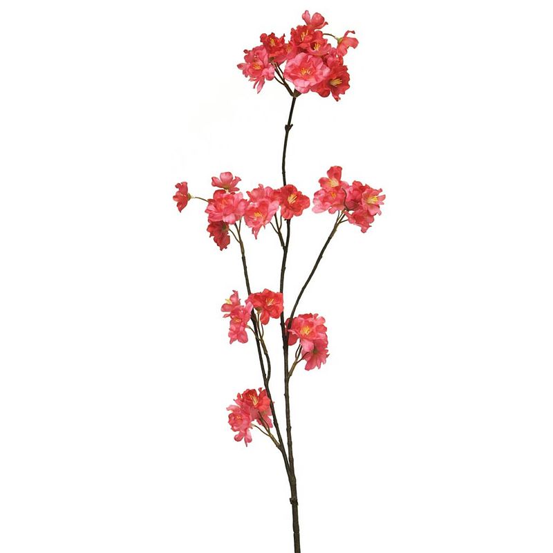 Foto van Prunus malaga spray red 84 cm kunstbloemen