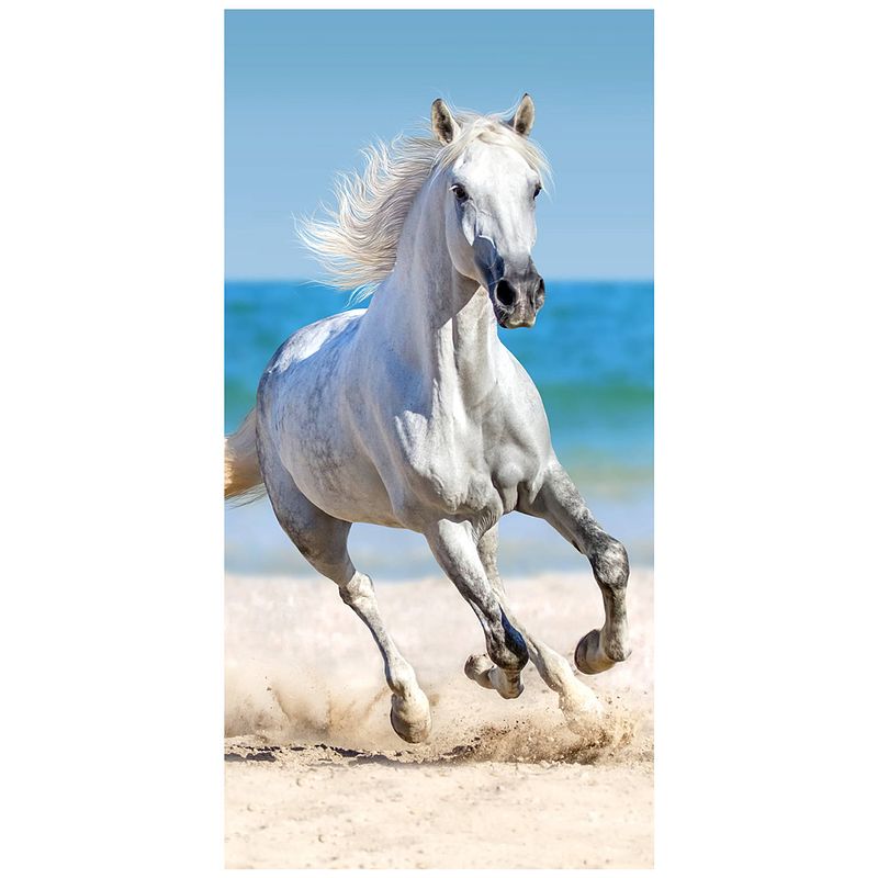 Foto van Animal pictures strandlaken paard - 70 x 140 cm - katoen