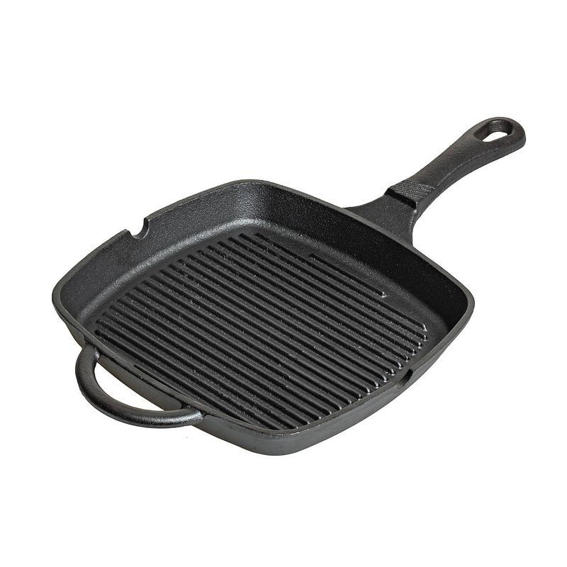 Foto van Blackwell grillpan gietijzer - 23 x 23 cm - zonder anti-aanbaklaag