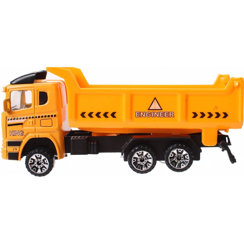 Foto van Jonotoys kiepwagen jongens 12 cm geel