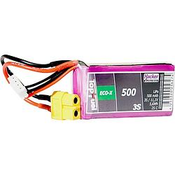 Foto van Hacker lipo accupack 11.1 v 500 mah aantal cellen: 3 25 c softcase xt60