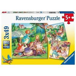 Foto van Ravensburger puzzel kleine prinsessen 3x49 stukjes