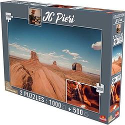Foto van Goliath jc pieri collection puzzel - monument valley en antelope canyon (verenigde staten) 1000 en 500 stukjes