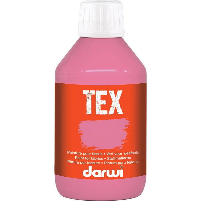 Foto van Darwi textielverf tex, 250 ml, roze