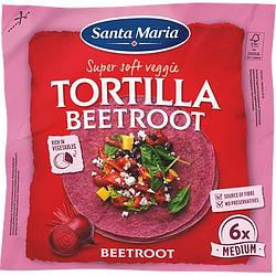 Foto van Santa maria tortilla wrap bieten medium (6pack) 240g bij jumbo