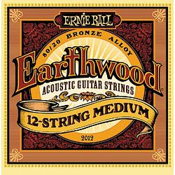 Foto van Ernie ball 2012 earthwood 80/20 bronze medium 12 snaren