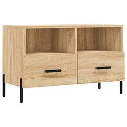 Foto van Vidaxl tv-meubel 80x36x50 cm bewerkt hout sonoma eiken