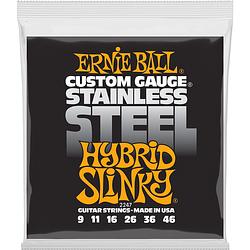 Foto van Ernie ball 2247 stainless steel hybrid slinky snarenset