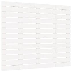 Foto van The living store wandhoofdbord massief grenenhout - 141 x 3 x 91.5 cm - wit