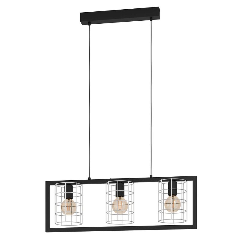 Foto van Eglo jubily hanglamp - e27 - 77 cm - zwart