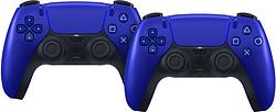 Foto van Sony playstation 5 dualsense draadloze controller cobalt blue duo pack