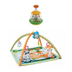 Foto van Chicco bundel - speelkleed - magic forest - relax & play & speelfigurenset - magische draaitol