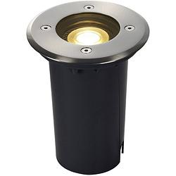 Foto van Slv solasto 227680 inbouw buitenlamp gu10 led 6 w rvs