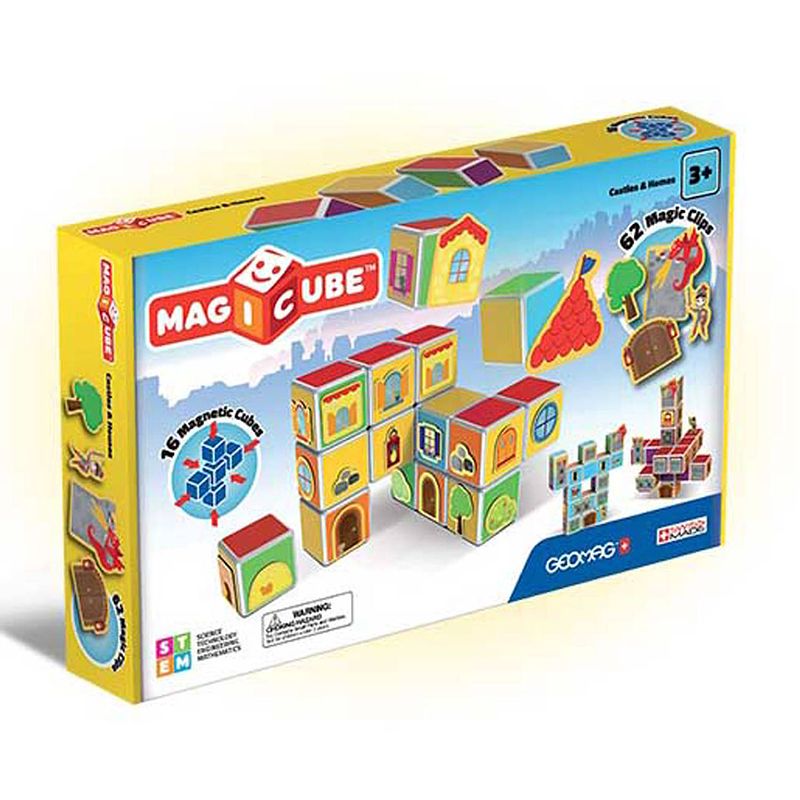 Foto van Geomag magicube kastelen en huizen