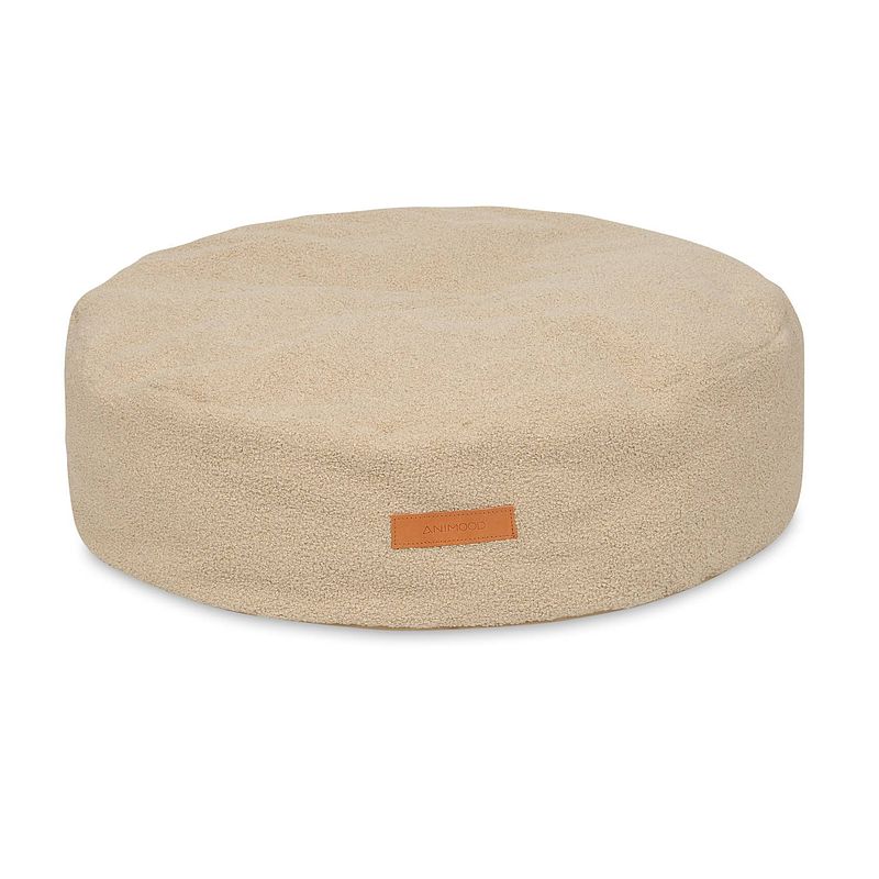 Foto van Animood coco poefbed voor hond of kat 67cm - donker beige