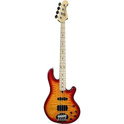 Foto van Lakland skyline 44-02 deluxe quilted maple top cherry sunburst gloss elektrische basgitaar