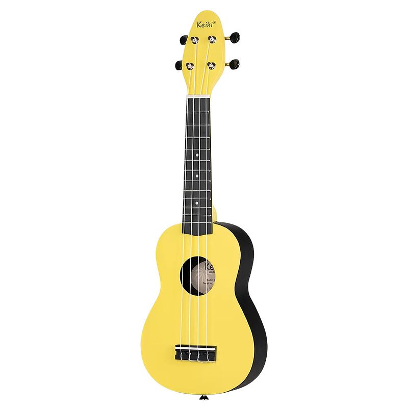 Foto van Ortega keiki k2-lgr soprano size ukulele lemon grass sopraan ukelele set