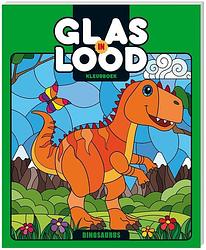 Foto van Kleurboek glas-in-lood - dinosaurus - paperback (9789464324716)