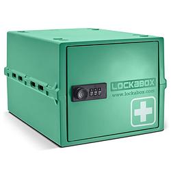Foto van Lockabox one™ afsluitbare medicijnkast - opbergbox met cijferslot - groen