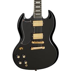 Foto van Epiphone sg custom lh ebony linkshandige elektrische gitaar