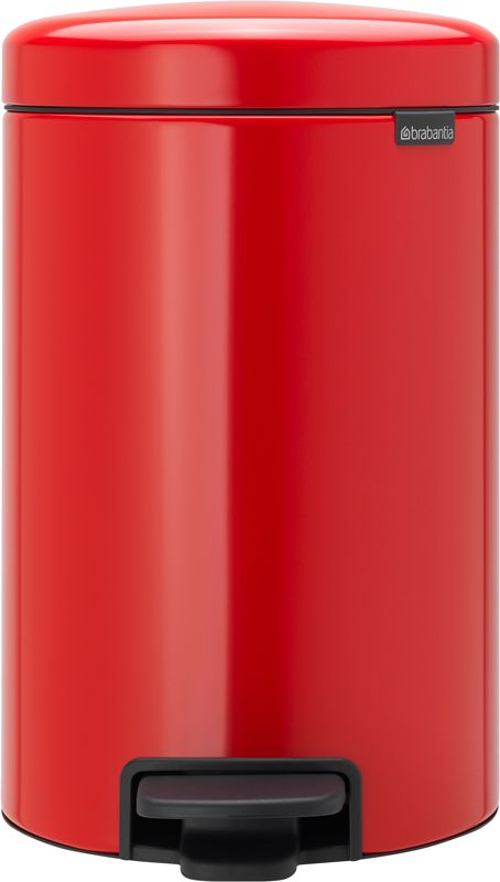 Foto van Brabantia newicon pedaalemmer 12 liter met kunststof binnenemmer - passion red