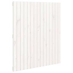 Foto van Vidaxl wandhoofdbord 95,5x3x110 cm massief grenenhout wit