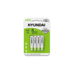 Foto van Hyundai - oplaadbare aaa batterijen - 900mah - 4 stuks