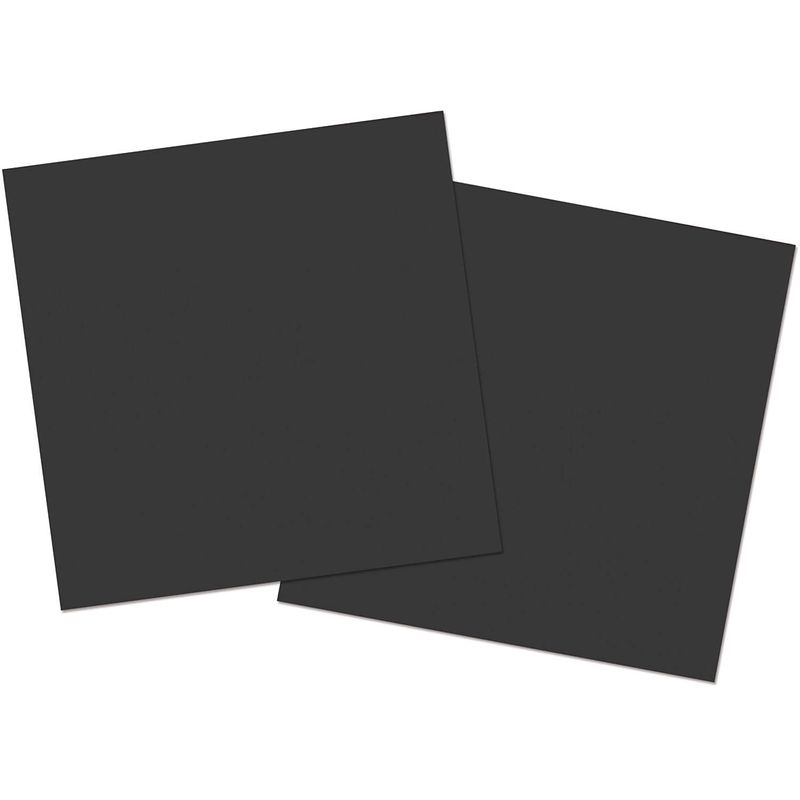Foto van Folat servetten 33 x 33 cm papier zwart 20 stuks
