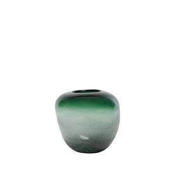 Foto van Light&living vaas 20,5x19,5x19,5 cm tapolo glas grijs groen