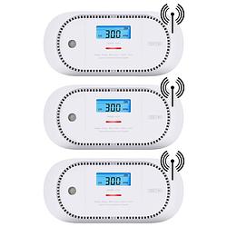 Foto van X-sense xc01p-wr koolmonoxidemelder 3-pack - draadloos koppelbaar - 10 jaar figaro® sensor - draadloos koppelbaar