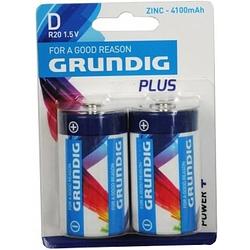 Foto van Grundig batterijen r20/d zn 4100 mah 2 stuks