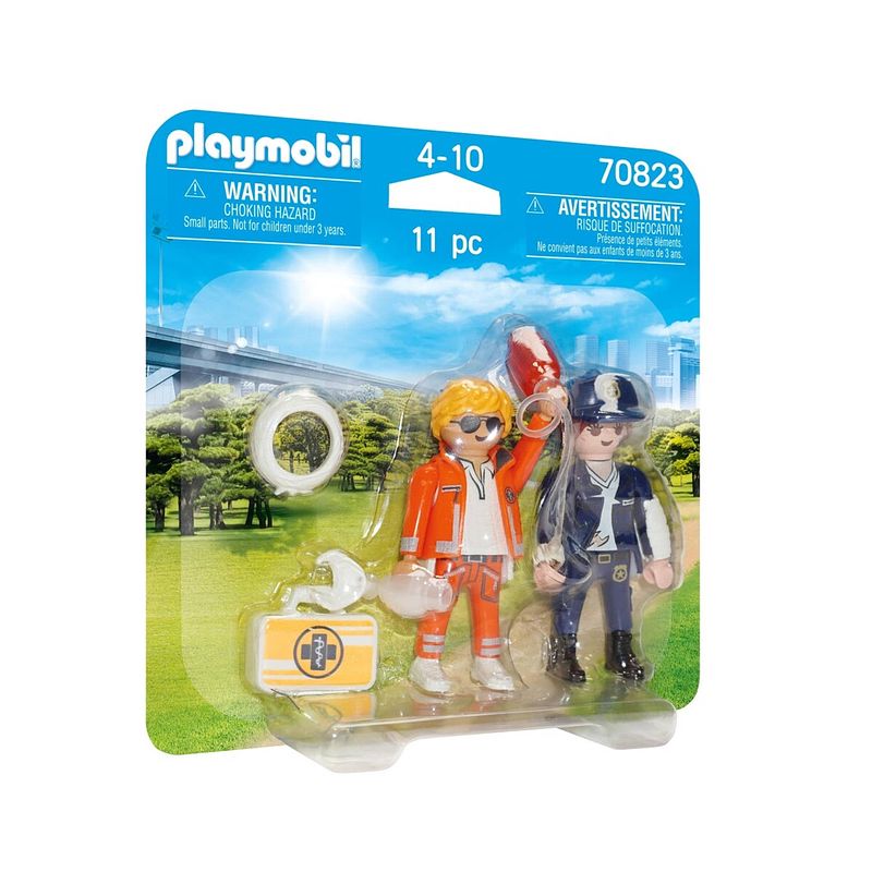 Foto van Playmobil duopack spoedarts en politieagente - 70823