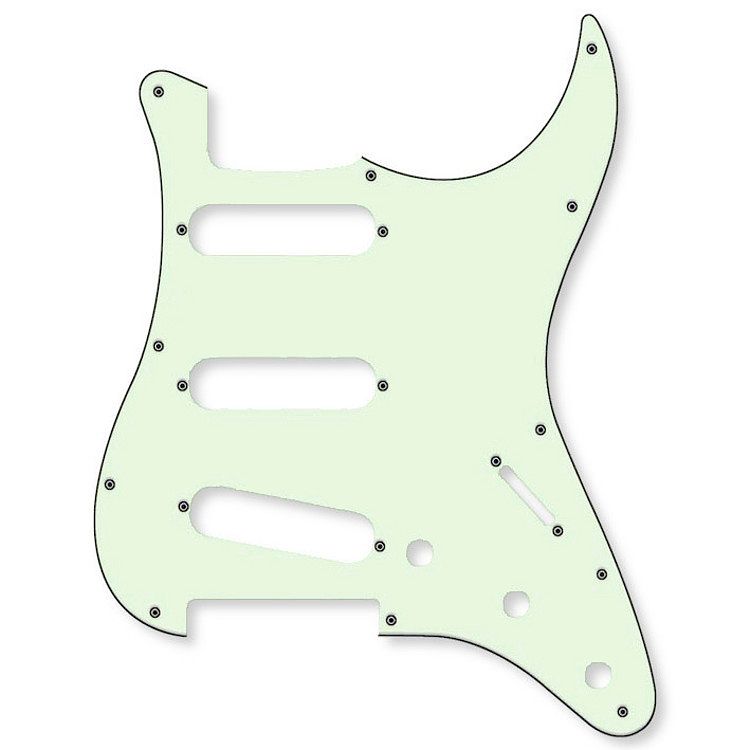 Foto van Fender slagplaat voor stratocaster mintgroen