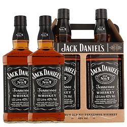 Foto van Jack daniel'ss twin pack (2x1l) whisky