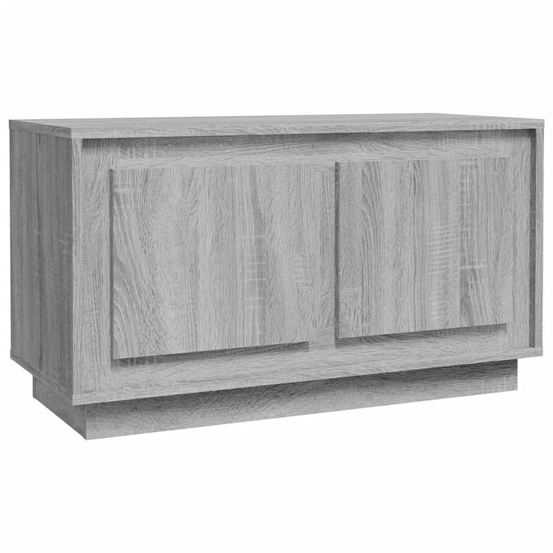 Foto van The living store tv-meubel luxe - grijs sonoma eiken - 80x35x45 cm