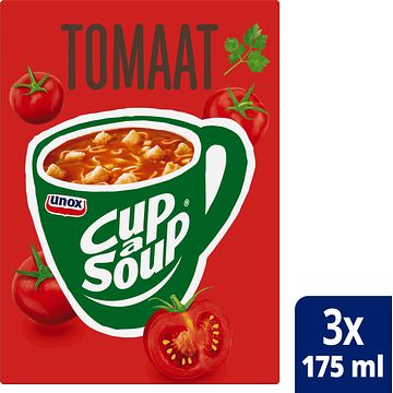 Foto van 2 zakken soep a 570 ml, pakken cupasoup a 3 stuks of single verpakkingen noodles of pasta | unox cupasoup tomaat 3 x 175ml aanbieding bij jumbo