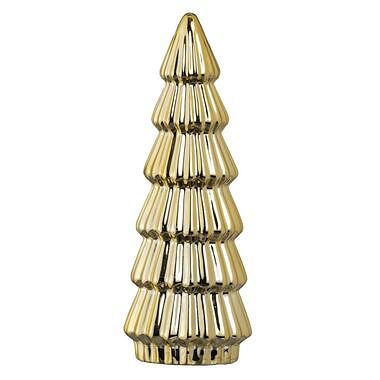 Foto van Beeld kerstboom - goud - 18,3xø7 cm - leen bakker